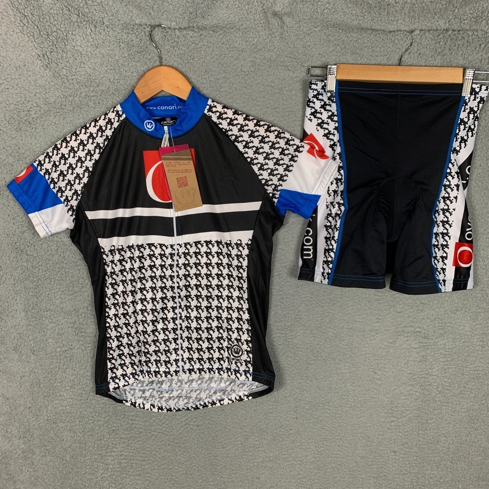 Canari Cycling Jersey Padded Shorts Womens Medium M 2 Piece Suit Lot of 2 NWT